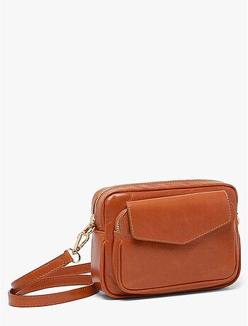 Sac bandoulière shiny sauvage cuir milano cuir de vachette