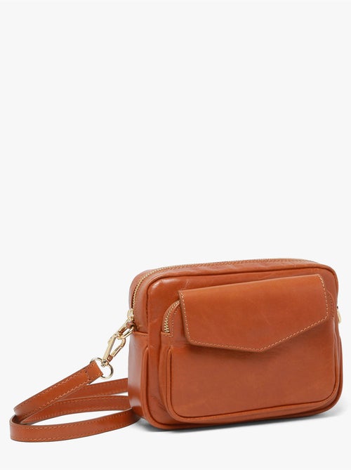 Sac bandoulière shiny sauvage cuir milano cuir de vachette - Kiabi Sac bandoulière shiny sauvage cuir milano cuir de vachette - Kiabi