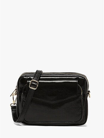 Sac bandoulière shiny sauvage cuir milano cuir de vachette