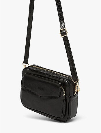 Sac bandoulière shiny sauvage cuir milano cuir de vachette