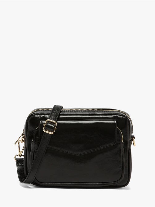 Sac bandoulière shiny sauvage cuir milano cuir de vachette - Kiabi