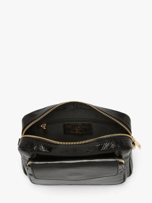 Sac bandoulière shiny sauvage cuir milano cuir de vachette - Kiabi