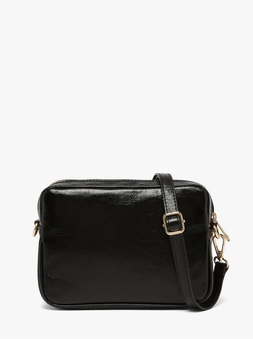 Sac bandoulière shiny sauvage cuir milano cuir de vachette - Kiabi