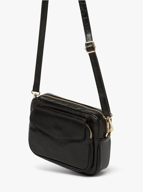Sac bandoulière shiny sauvage cuir milano cuir de vachette - Kiabi