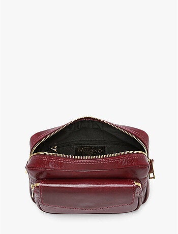 Sac bandoulière shiny sauvage cuir milano cuir de vachette