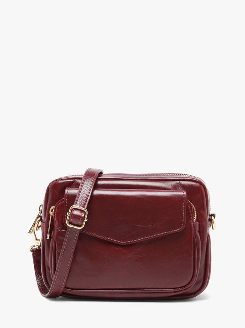 Sac bandoulière shiny sauvage cuir milano cuir de vachette - Kiabi Sac bandoulière shiny sauvage cuir milano cuir de vachette - Kiabi