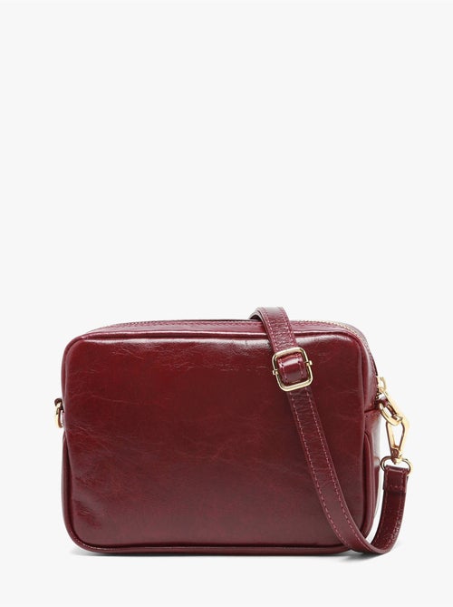Sac bandoulière shiny sauvage cuir milano cuir de vachette - Kiabi Sac bandoulière shiny sauvage cuir milano cuir de vachette - Kiabi