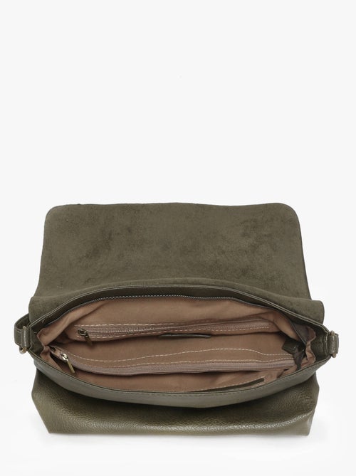 Sac bandoulière soft mandoline toile enduite - Kiabi