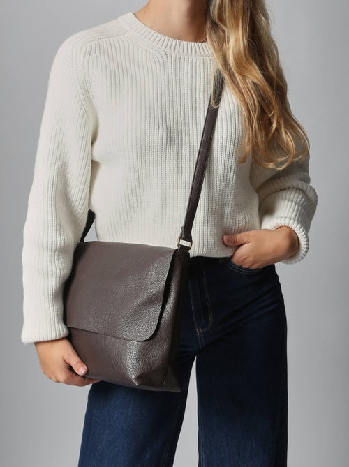 Sac bandoulière soft mandoline toile enduite - Kiabi Sac bandoulière soft mandoline toile enduite - Kiabi