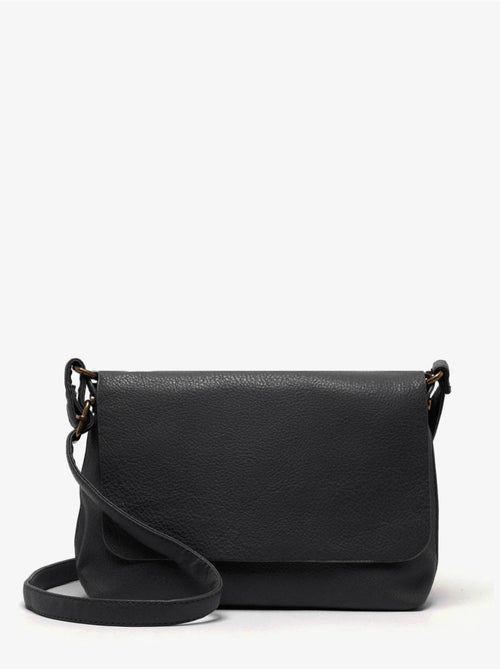Sac bandoulière soft mandoline toile enduite - Kiabi