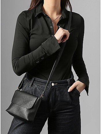 Sac bandoulière soft mandoline toile enduite