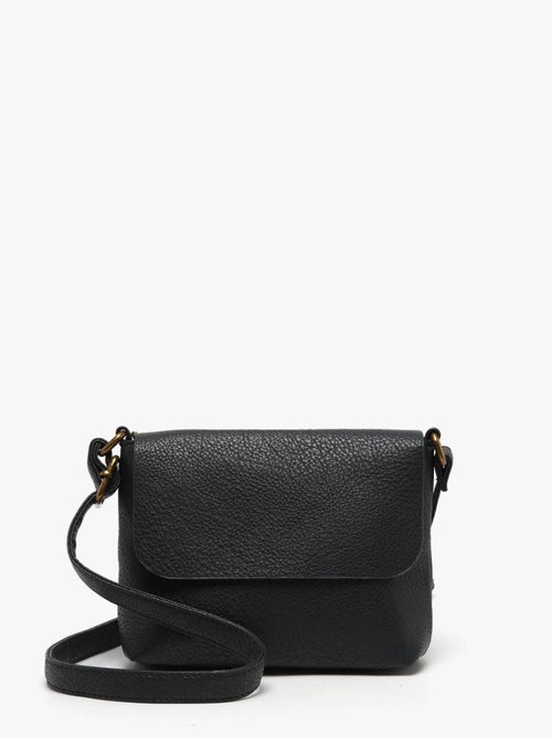 Sac bandoulière soft mandoline toile enduite - Kiabi