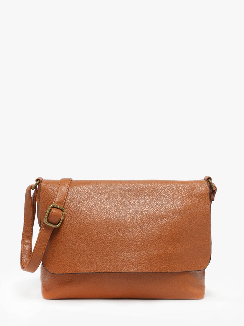 Sac Bandoulière Soft Miniprix Toile Enduite Camel - Kiabi