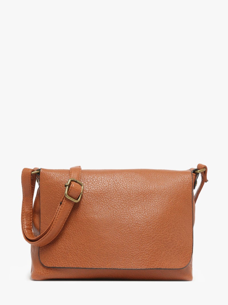 Sac Bandoulière Soft Miniprix Toile Enduite Camel - Kiabi
