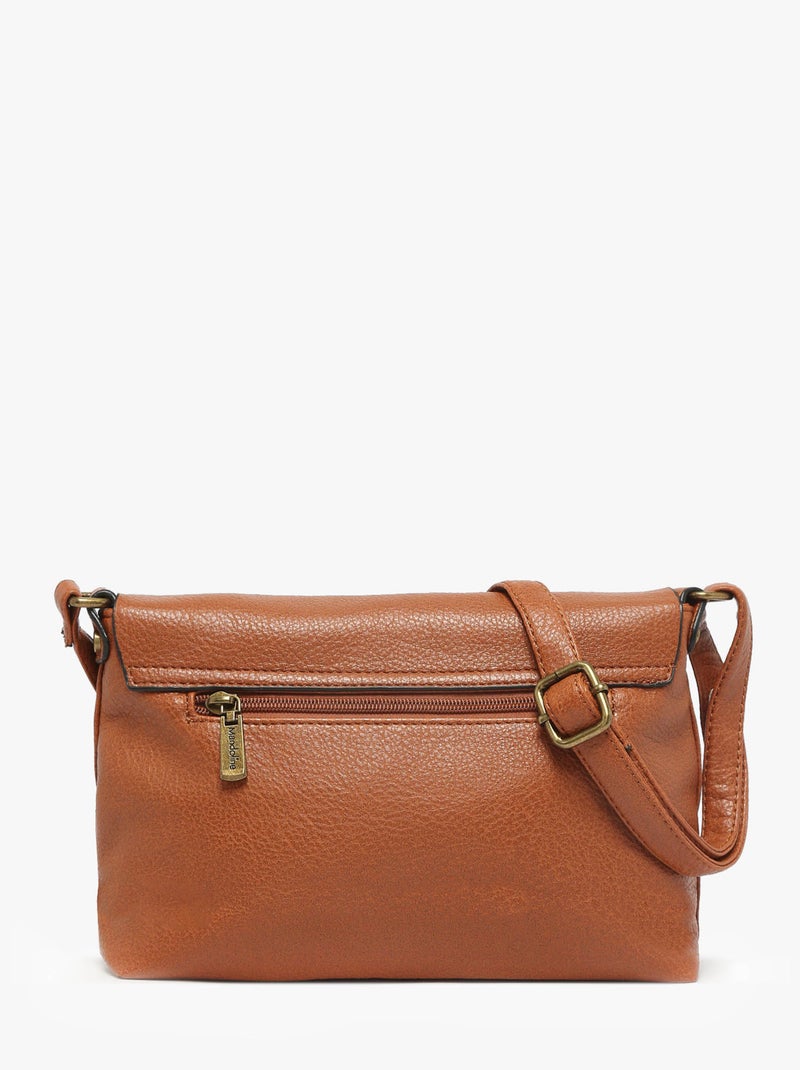 Sac Bandoulière Soft Miniprix Toile Enduite Camel - Kiabi