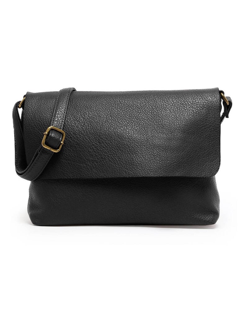 Sac Bandoulière Soft Miniprix Toile Enduite Noir - Kiabi