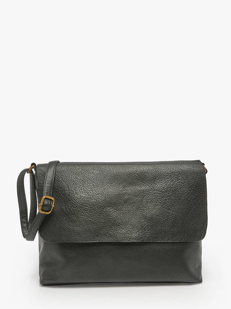 Sac Bandoulière Soft Miniprix Toile Enduite Noir - Kiabi