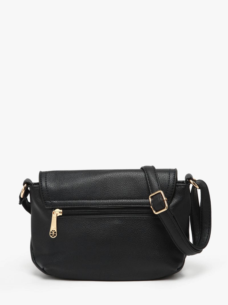 Sac Bandoulière Soft Miniprix Toile Enduite Noir - Kiabi