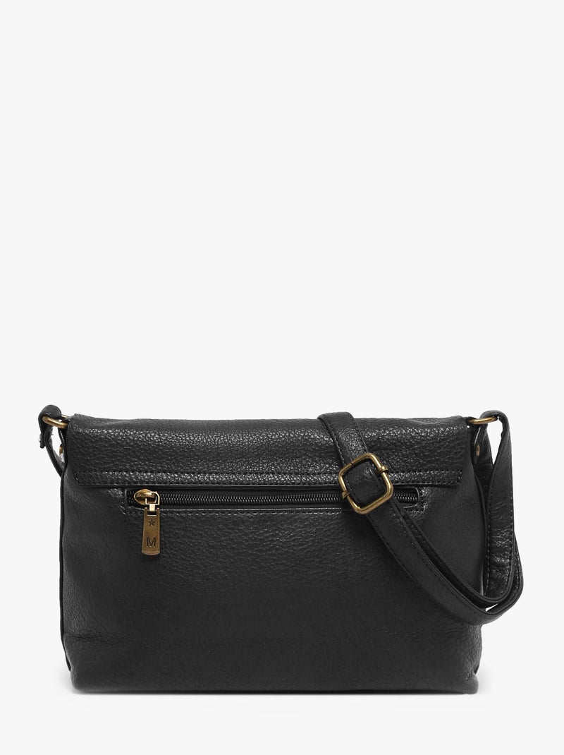 Sac Bandoulière Soft Miniprix Toile Enduite Noir - Kiabi