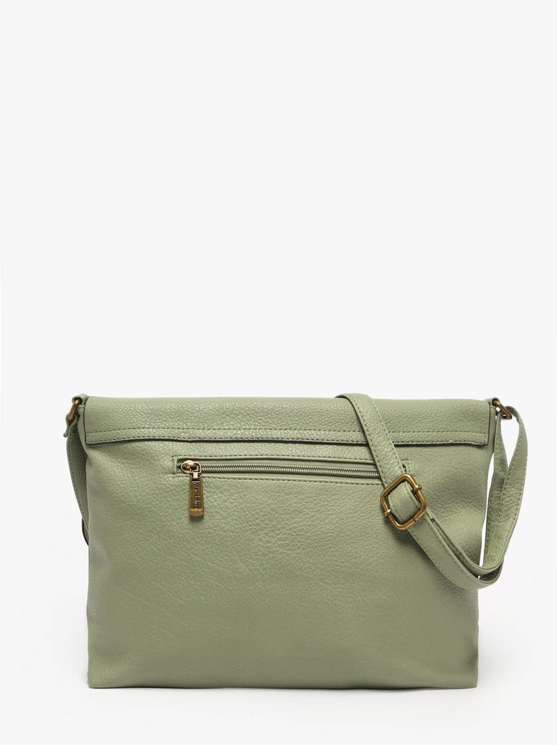 Sac Bandoulière Soft Miniprix Toile Enduite Vert tilleul - Kiabi