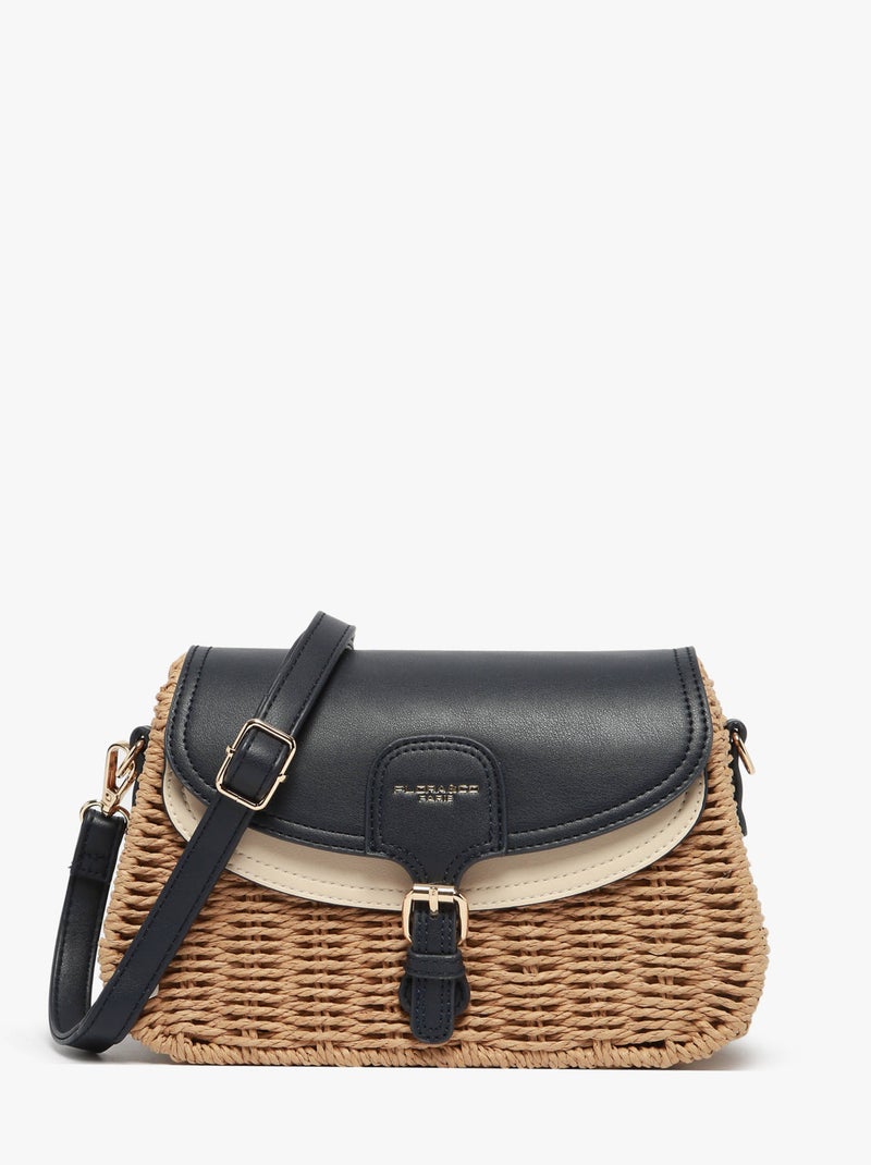 Sac Bandoulière St Tropez Miniprix Synthetique Bleu Marron - Kiabi