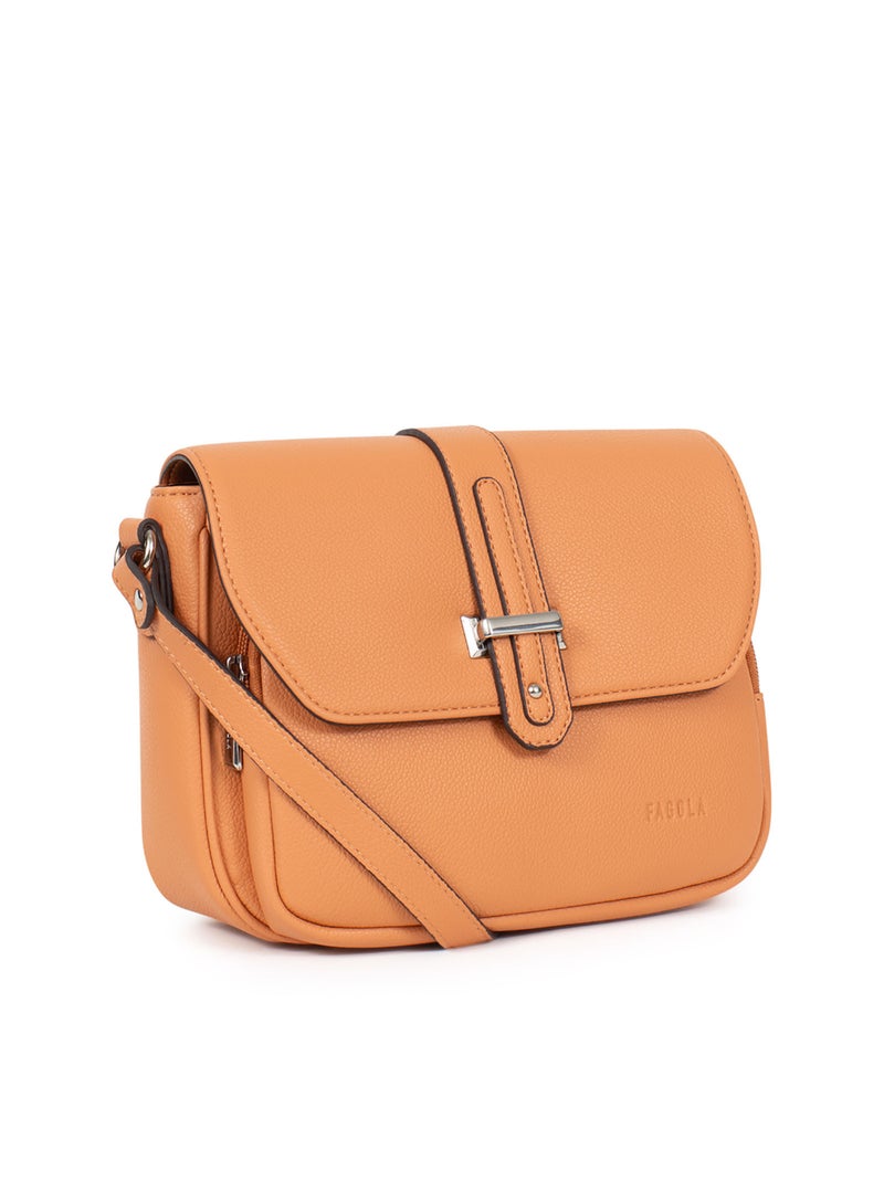 Sac bandoulière  stella | fagola Saumon - Kiabi