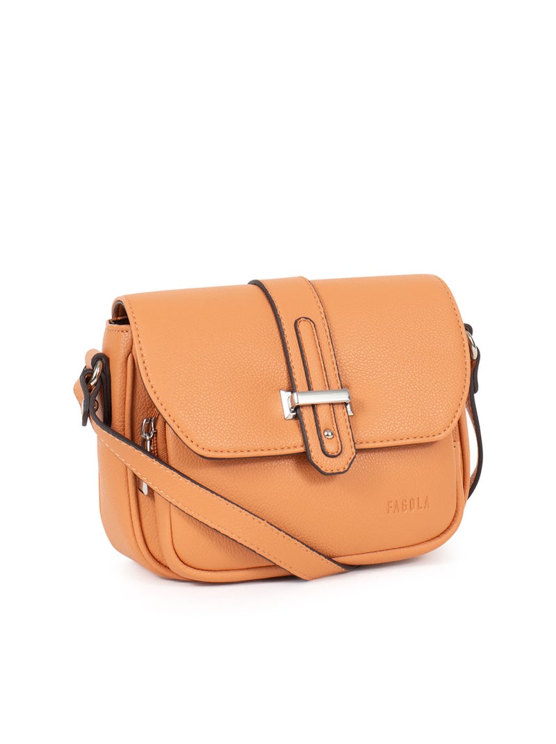 Sac bandoulière  stella | fagola Saumon - Kiabi