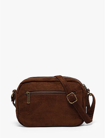 Sac bandoulière studs mandoline toile enduite