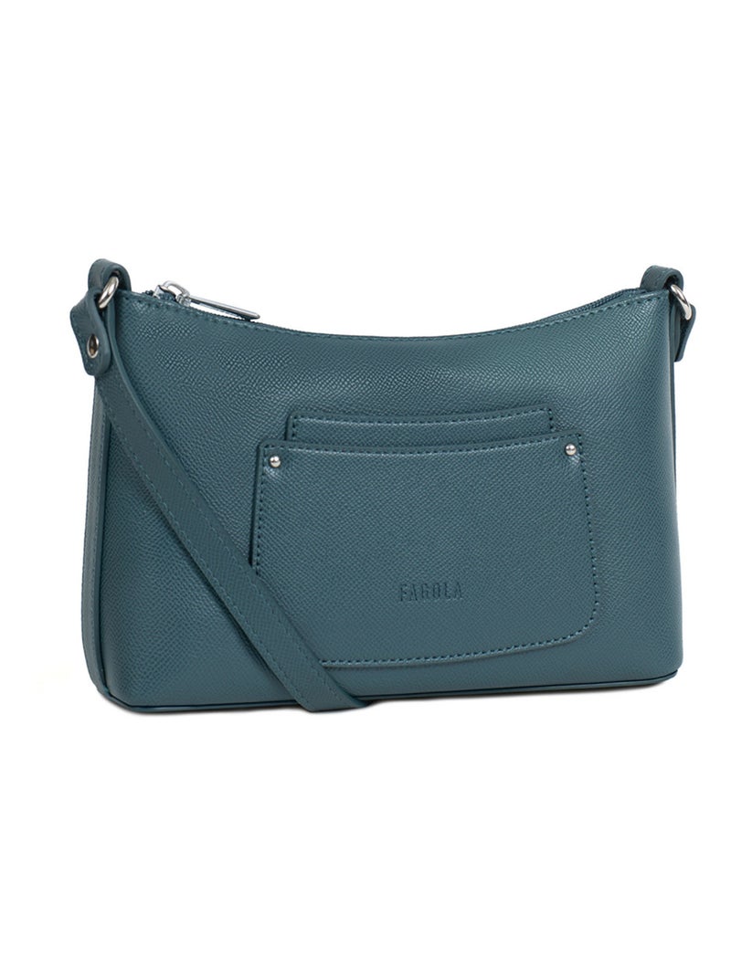 Sac bandoulière  tessa | fagola Bleu pétrole - Kiabi