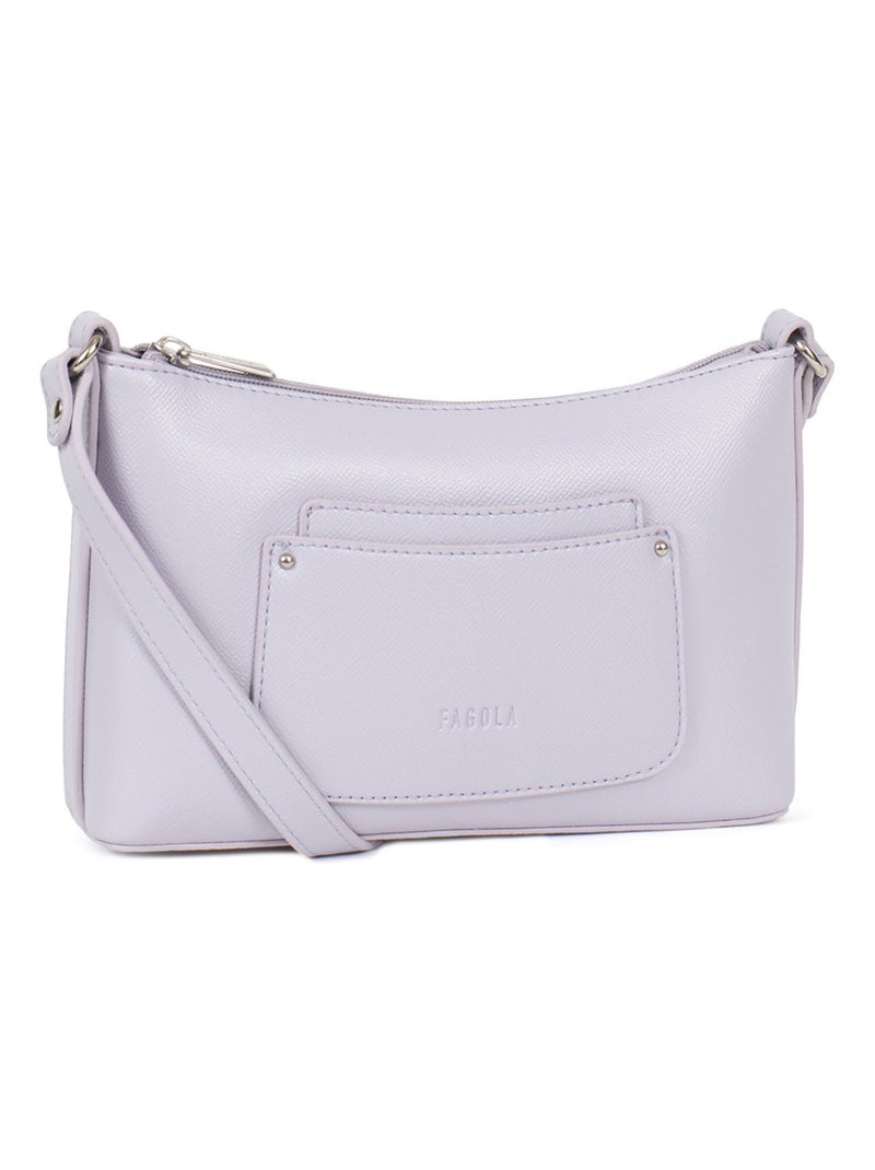 Sac bandoulière  tessa | fagola Mauve lilas - Kiabi