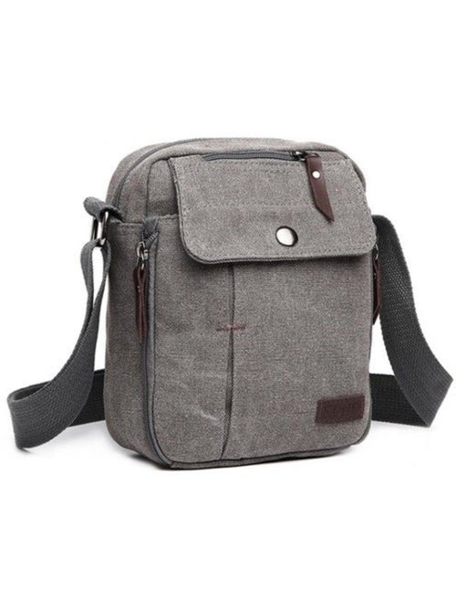 Sac bandoulière toile de coton style unisexe 17x23x7 cm - kono - Kiabi Sac bandoulière toile de coton style unisexe 17x23x7 cm - kono - Kiabi