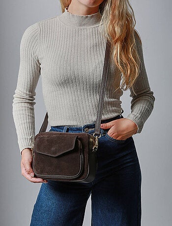 Sac Bandoulière Velvet Caviar Cuir Milano Cuir De Vachette