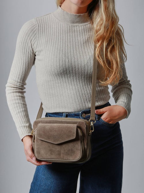 Sac Bandoulière Velvet Caviar Cuir Milano Cuir De Vachette - Kiabi