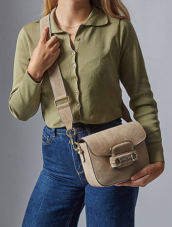 Sac Bandoulière Velvet Cuir Milano Cuir De Vachette