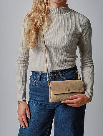 Sac Bandoulière Velvet Cuir Milano Cuir De Vachette