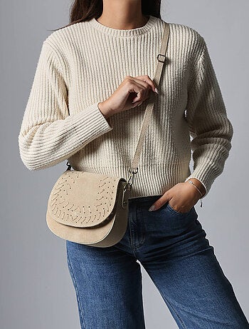 Sac Bandoulière Velvet Cuir Milano Cuir De Vachette