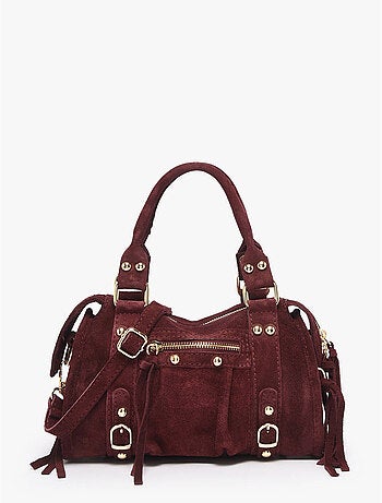Sac bandoulière velvet cuir milano cuir de vachette