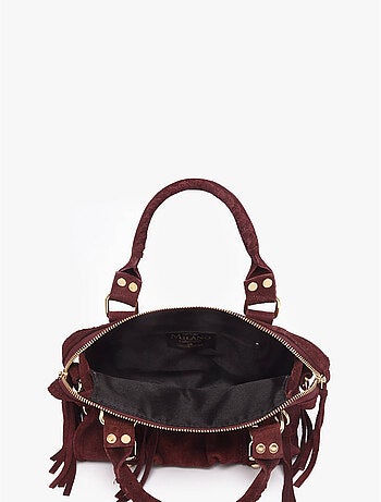 Sac bandoulière velvet cuir milano cuir de vachette