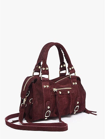 Sac bandoulière velvet cuir milano cuir de vachette