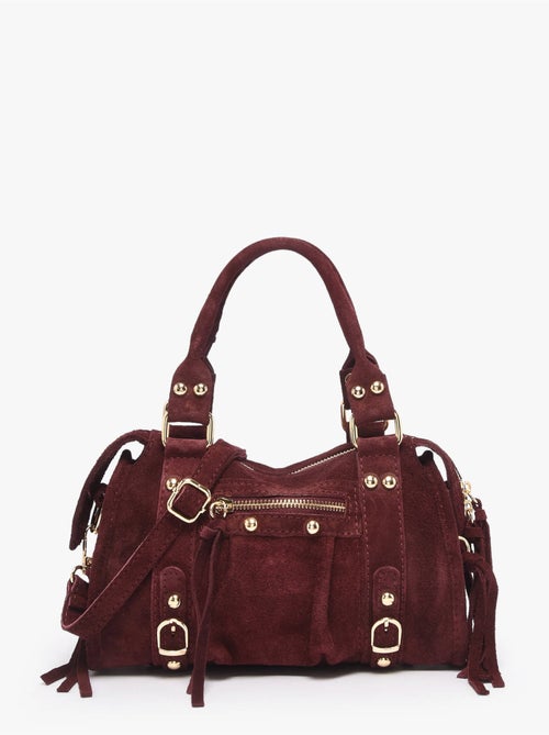 Sac bandoulière velvet cuir milano cuir de vachette - Kiabi Sac bandoulière velvet cuir milano cuir de vachette - Kiabi