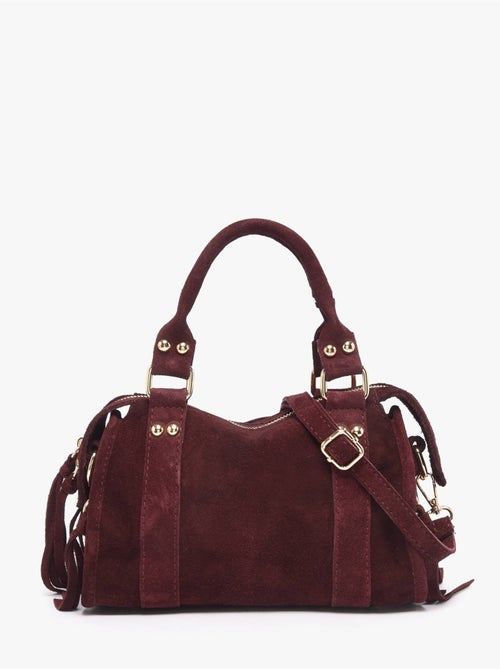 Sac bandoulière velvet cuir milano cuir de vachette - Kiabi Sac bandoulière velvet cuir milano cuir de vachette - Kiabi