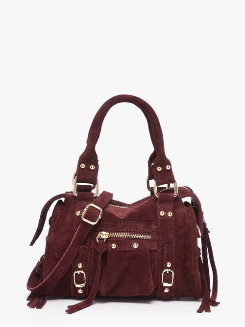 Sac bandoulière velvet cuir milano cuir de vachette - Kiabi Sac bandoulière velvet cuir milano cuir de vachette - Kiabi