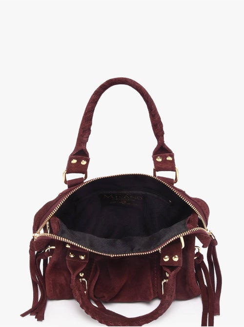 Sac bandoulière velvet cuir milano cuir de vachette - Kiabi Sac bandoulière velvet cuir milano cuir de vachette - Kiabi