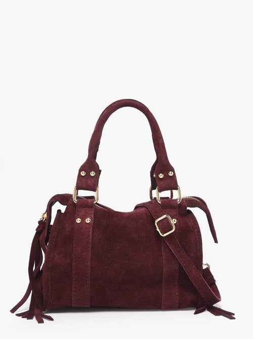 Sac bandoulière velvet cuir milano cuir de vachette - Kiabi Sac bandoulière velvet cuir milano cuir de vachette - Kiabi