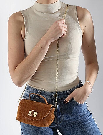 Sac Bandoulière Velvet Cuir Milano Cuir De Vachette