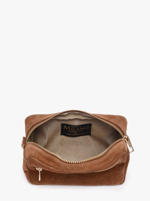 Sac bandoulière velvet cuir milano cuir de vachette - Kiabi Sac bandoulière velvet cuir milano cuir de vachette - Kiabi