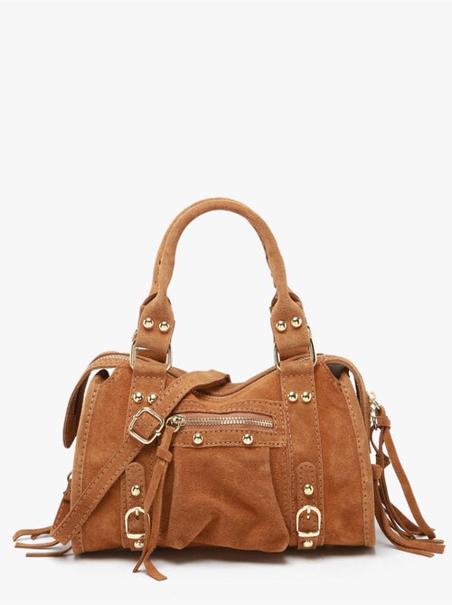 Sac bandoulière velvet cuir milano cuir de vachette - Kiabi Sac bandoulière velvet cuir milano cuir de vachette - Kiabi