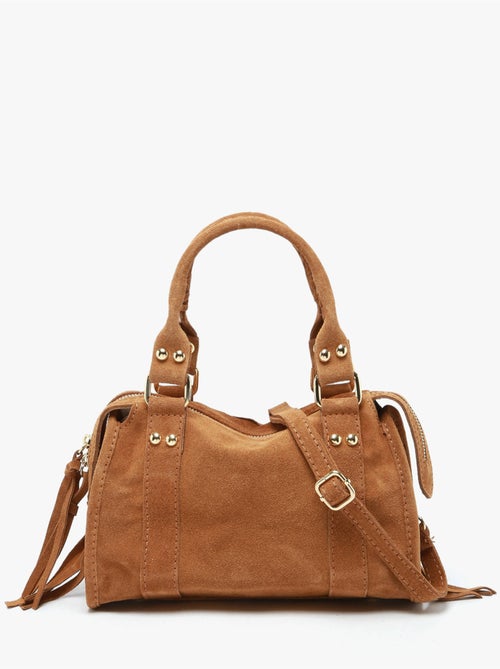 Sac bandoulière velvet cuir milano cuir de vachette - Kiabi Sac bandoulière velvet cuir milano cuir de vachette - Kiabi