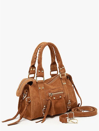 Sac bandoulière velvet cuir milano cuir de vachette