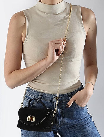 Sac Bandoulière Velvet Cuir Milano Cuir De Vachette